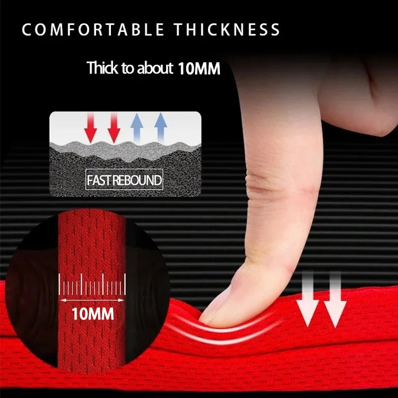 10mm Extra Thick NBR Yoga Mat - Non-Slip Exercise & Pilates Pad