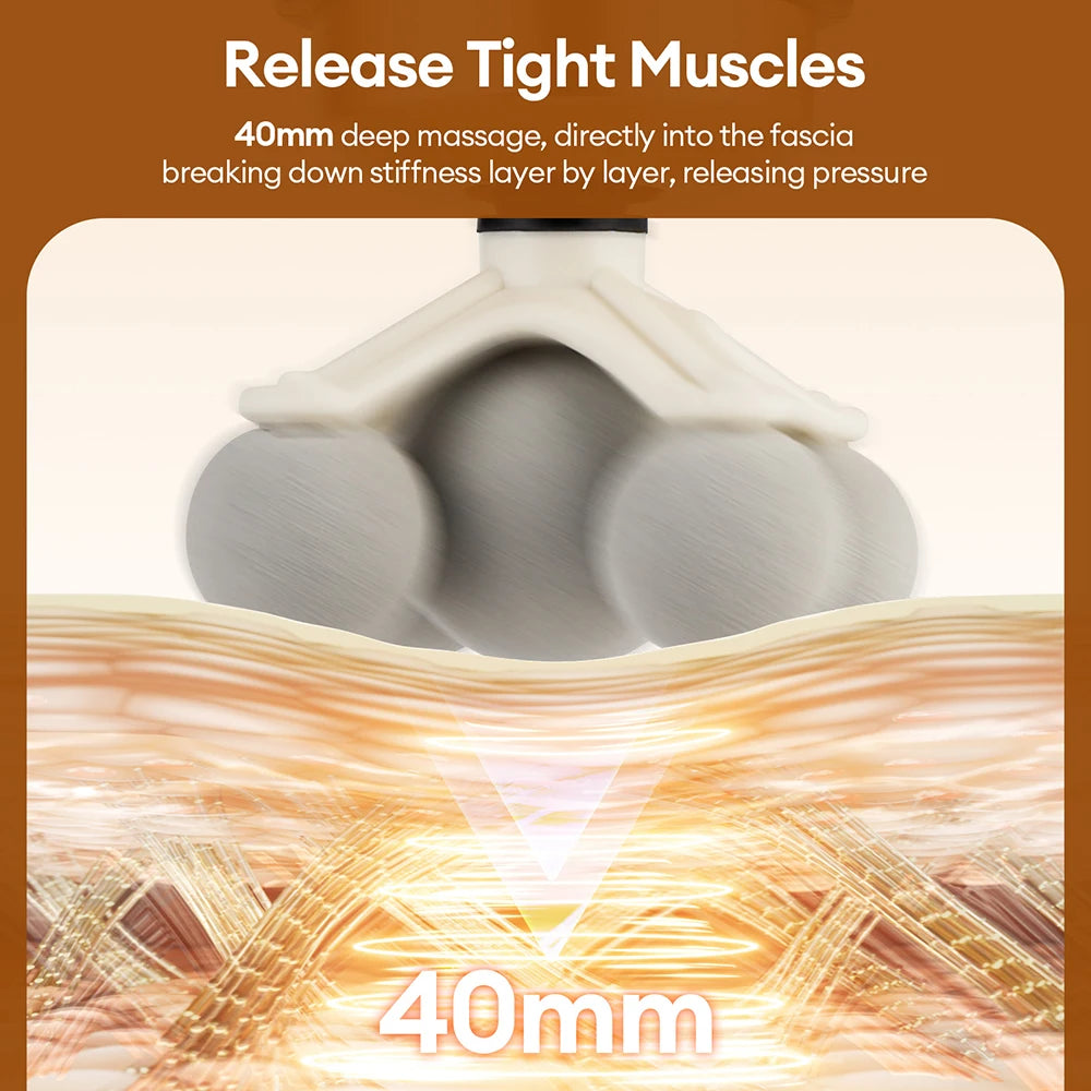11-in-1 Electric Massage Gun - 99-Speed Deep Tissue Muscle Recovery