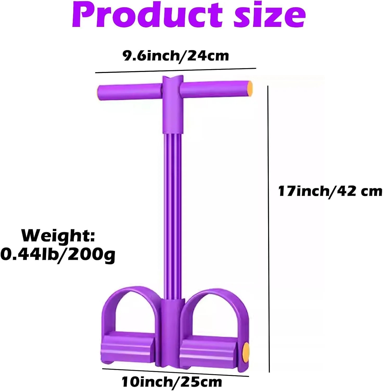 6-Tube Pedal Resistance Band - Elastic Yoga Puller for Home Gym