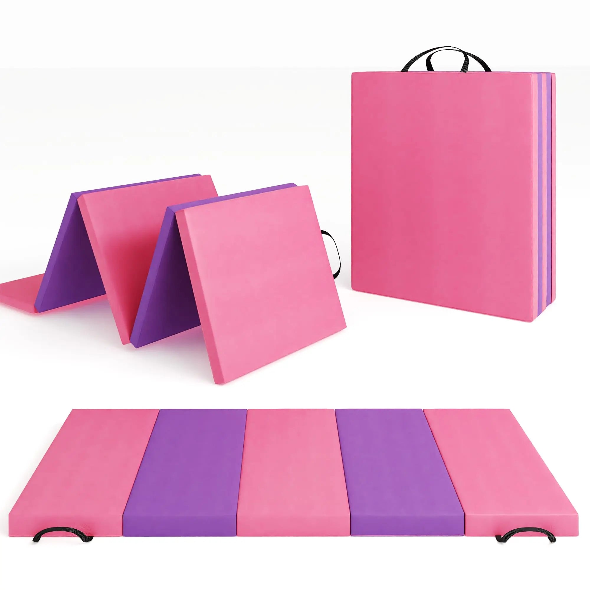 Folding Gymnastics Mat Thick EPE Foam Tumbling Pad for Home Gym