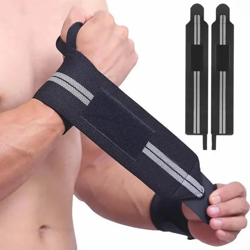 Elastic Wrist Wraps (2-Pack) for Weightlifting & Gym Fitness