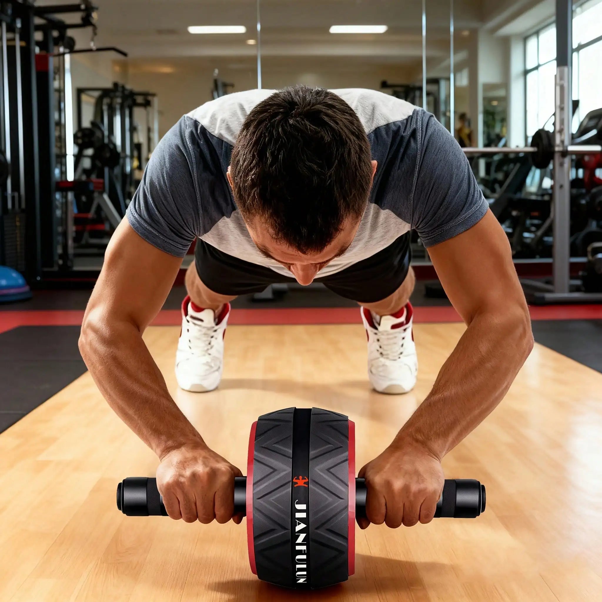 Ab Roller Wheel Core Trainer for Home Fitness & Strength