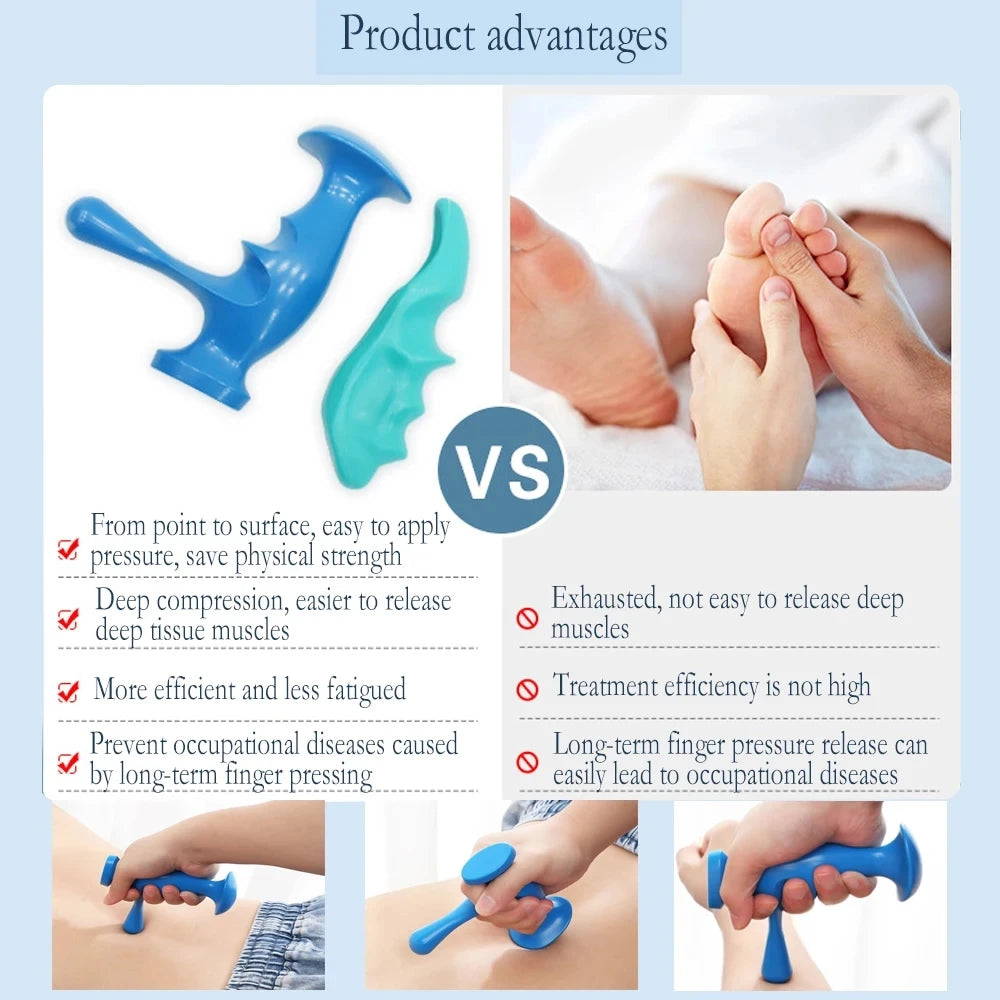 Manual Thumb Massage Tool - Ergonomic Deep Tissue Trigger Point Relief