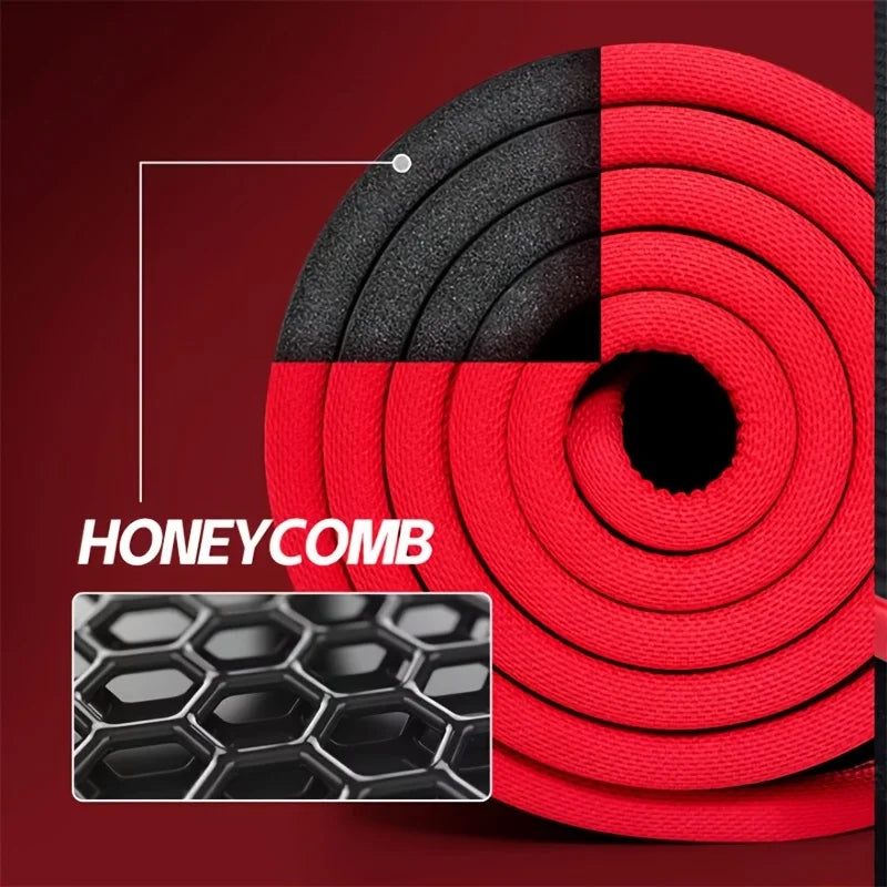 10mm Extra Thick NBR Yoga Mat - Non-Slip Exercise & Pilates Pad