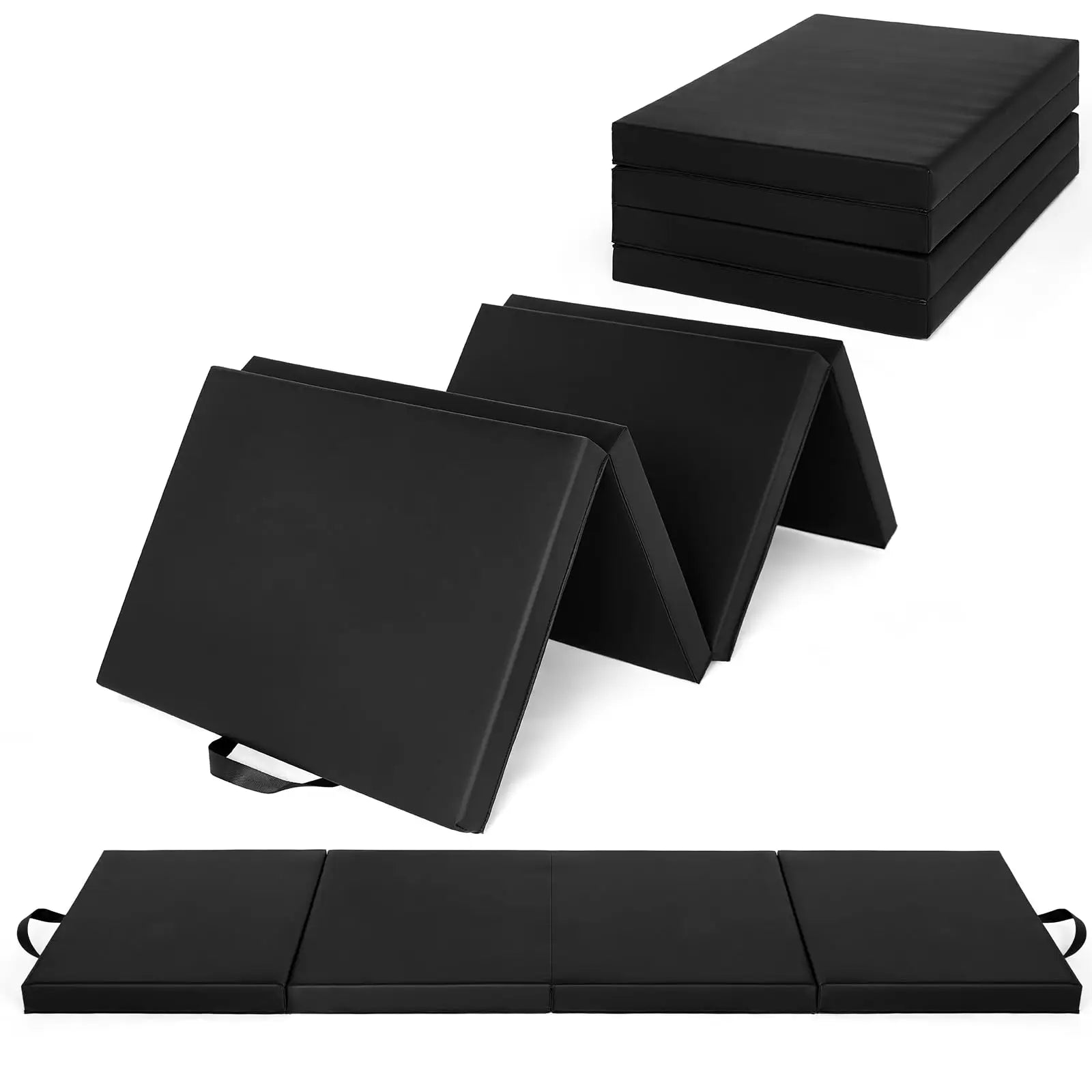 Folding Gymnastics Mat Thick EPE Foam Tumbling Pad for Home Gym
