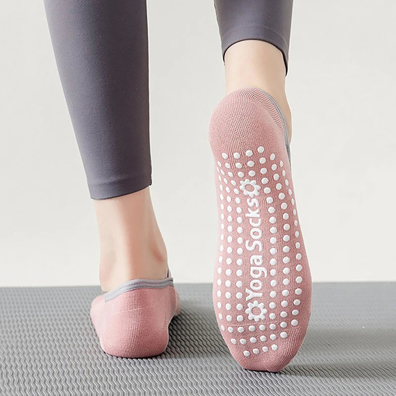 Non-Slip Cotton Yoga Socks - Bandage Style for Pilates & Ballet