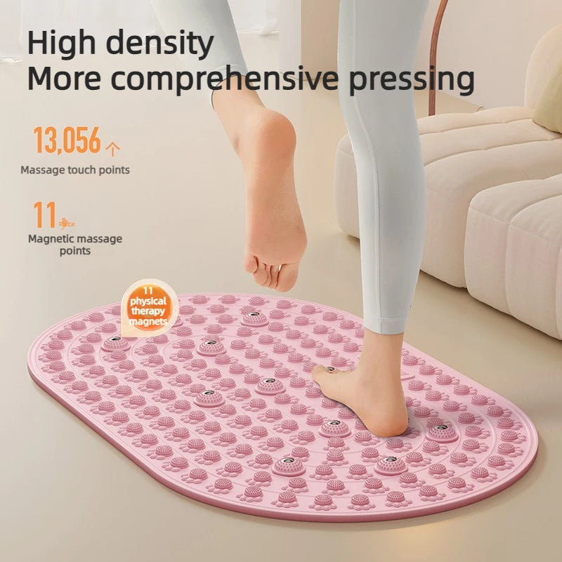 Acupressure Foot Massage Mat - Portable Stone Walk Anti-Fatigue Board