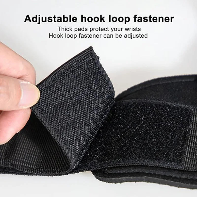 Weight Lifting Hook Grips with Padded Wrist Wraps for Deadlifts