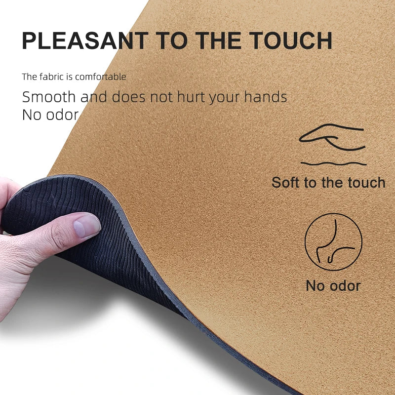 Natural Cork Yoga Mat - Foldable Non-Slip Eco-Friendly Fitness Pad