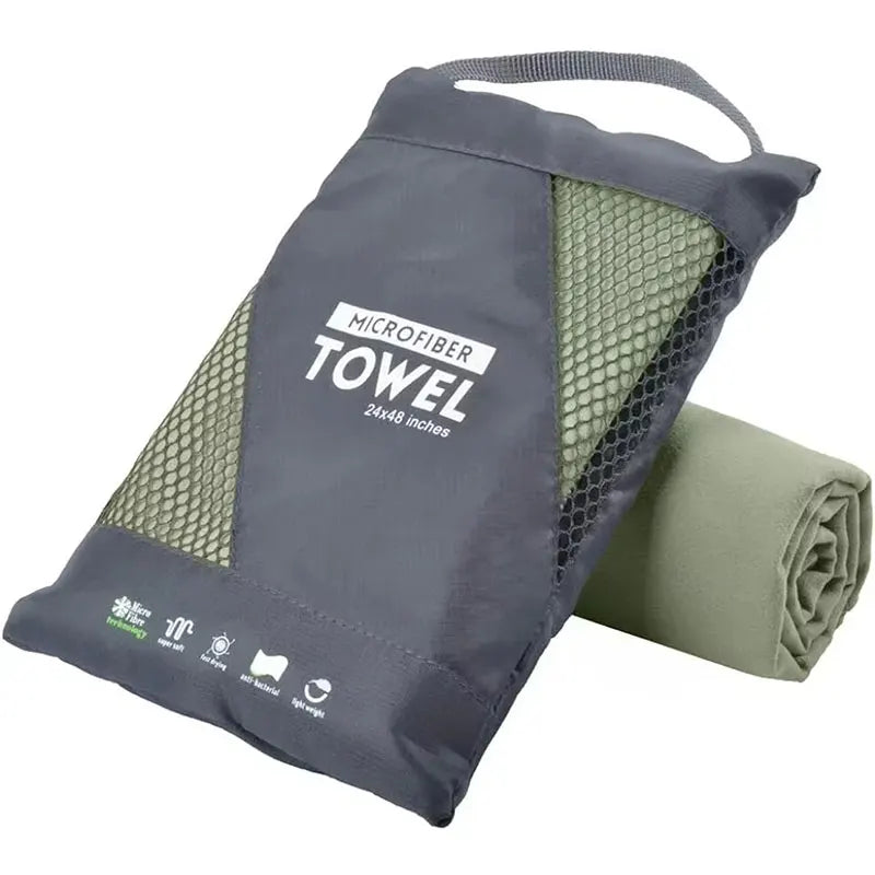 Quick-Dry Microfiber Towel - Ultra Absorbent Travel & Beach Towel