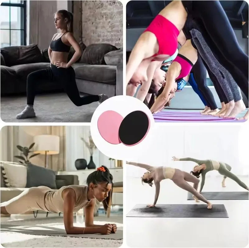Core Sliders Dual-Sided Gliding Discs for Abdominal & Full Body Workouts